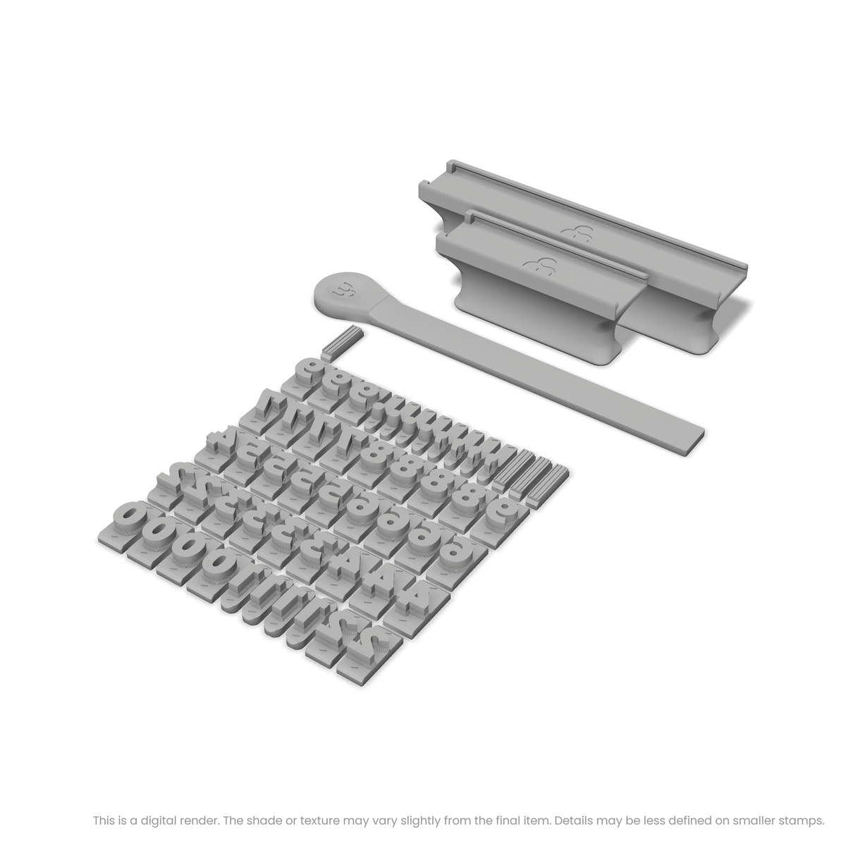 Montserrat | Font Rail Stamp Sets | Letters, Numbers, and Symbols - Ceramind® Tools