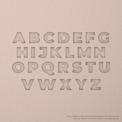 Montserrat | Font Rail Stamp Sets | Letters, Numbers, and Symbols - Ceramind® Tools