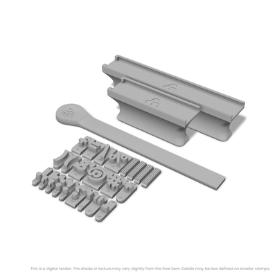 Montserrat | Font Rail Stamp Sets | Letters, Numbers, and Symbols - Ceramind® Tools