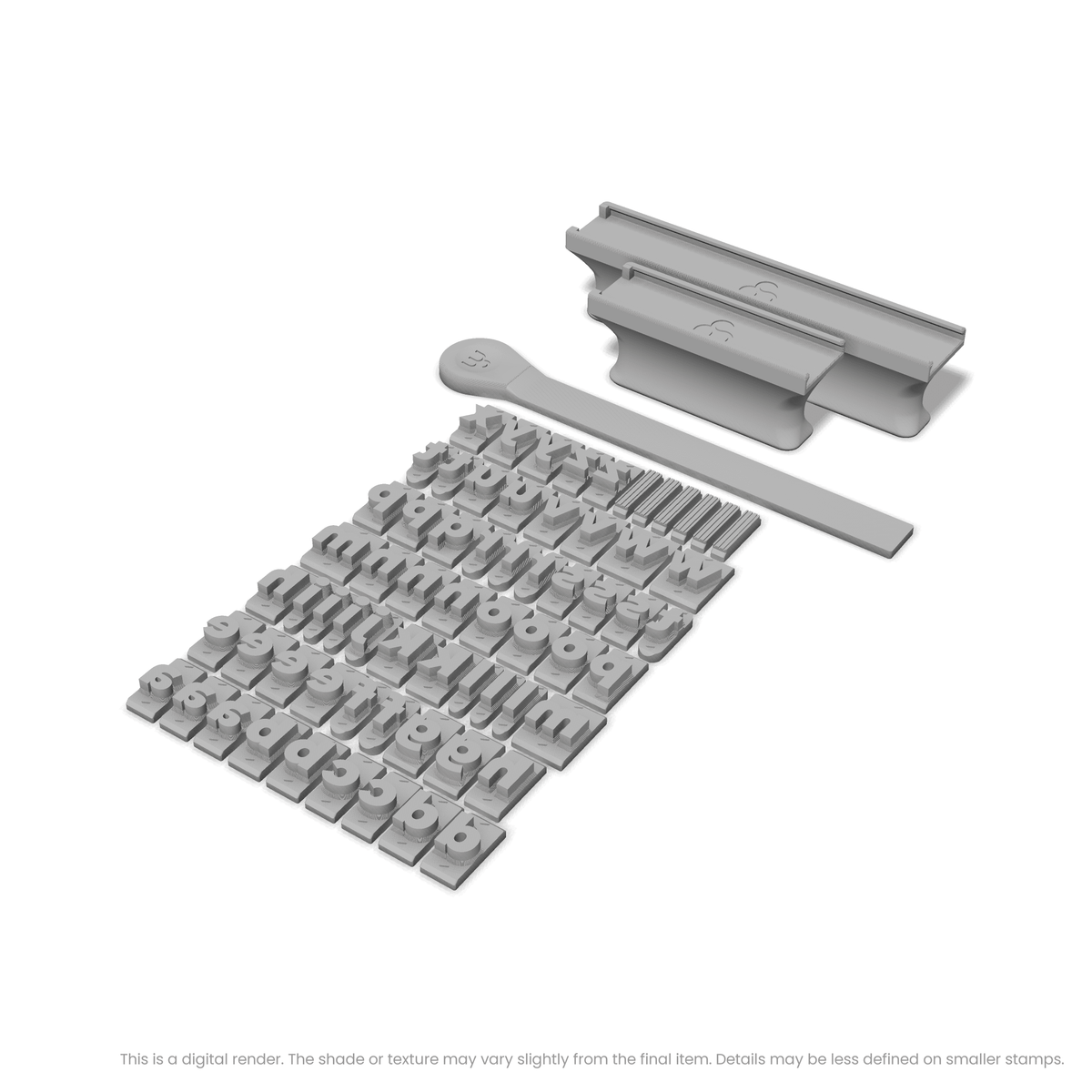 Montserrat | Font Rail Stamp Sets | Letters, Numbers, and Symbols - Ceramind® Tools