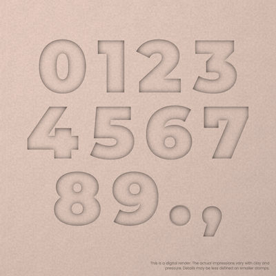 Montserrat | Font Rail Stamp Sets | Letters, Numbers, and Symbols - Ceramind® Tools
