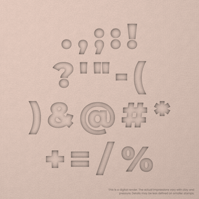 Montserrat | Font Rail Stamp Sets | Letters, Numbers, and Symbols - Ceramind® Tools