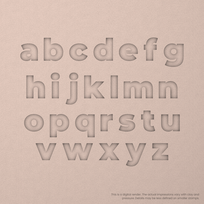Montserrat | Font Rail Stamp Sets | Letters, Numbers, and Symbols - Ceramind® Tools