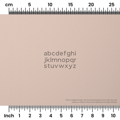 Montserrat | Lowercase | Alphabet Stamp Sets - Ceramind® Tools