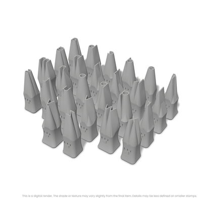 Montserrat | Lowercase | Alphabet Stamp Sets - Ceramind® Tools