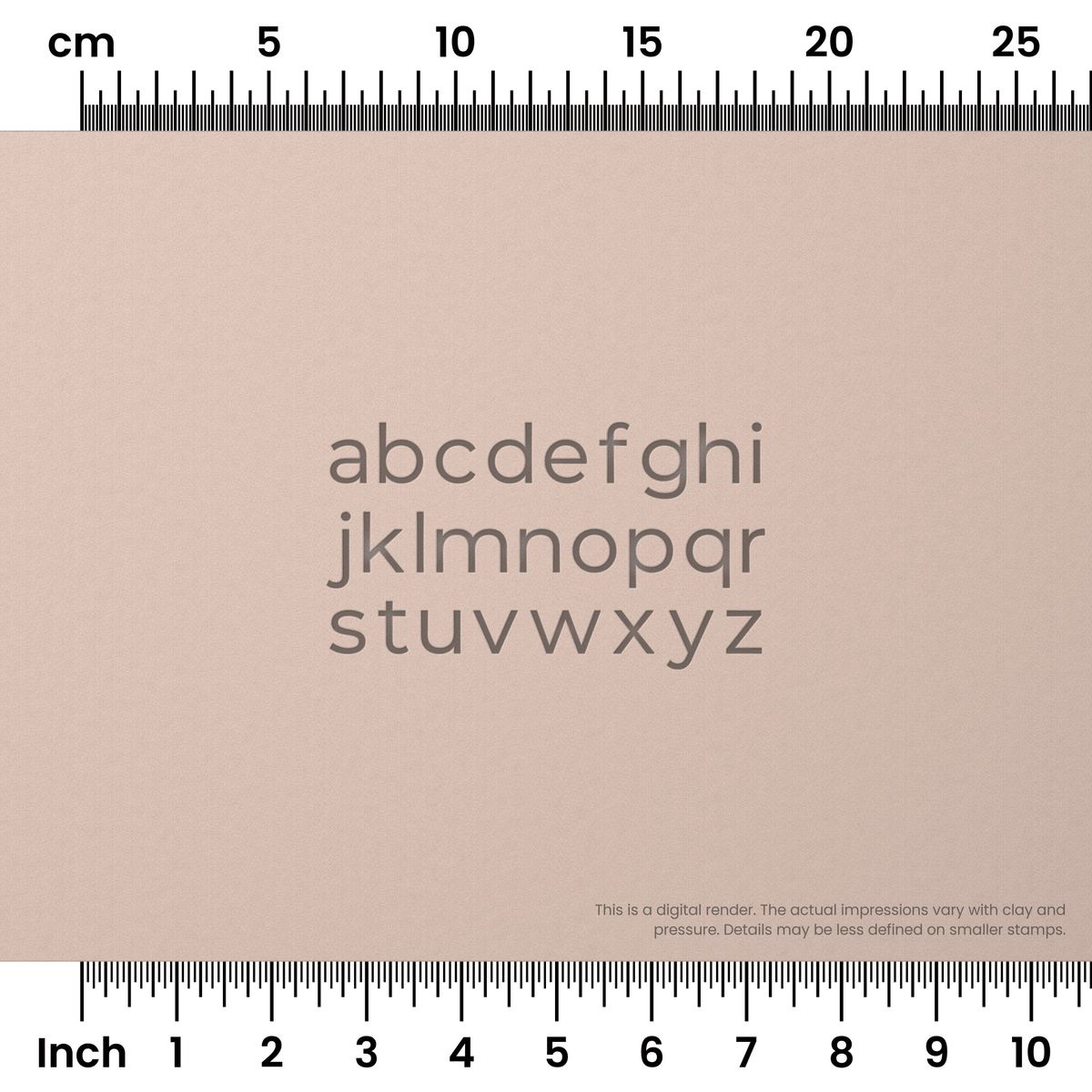 Montserrat | Lowercase | Alphabet Stamp Sets - Ceramind® Tools