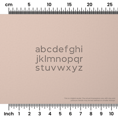 Montserrat | Lowercase | Alphabet Stamp Sets - Ceramind® Tools