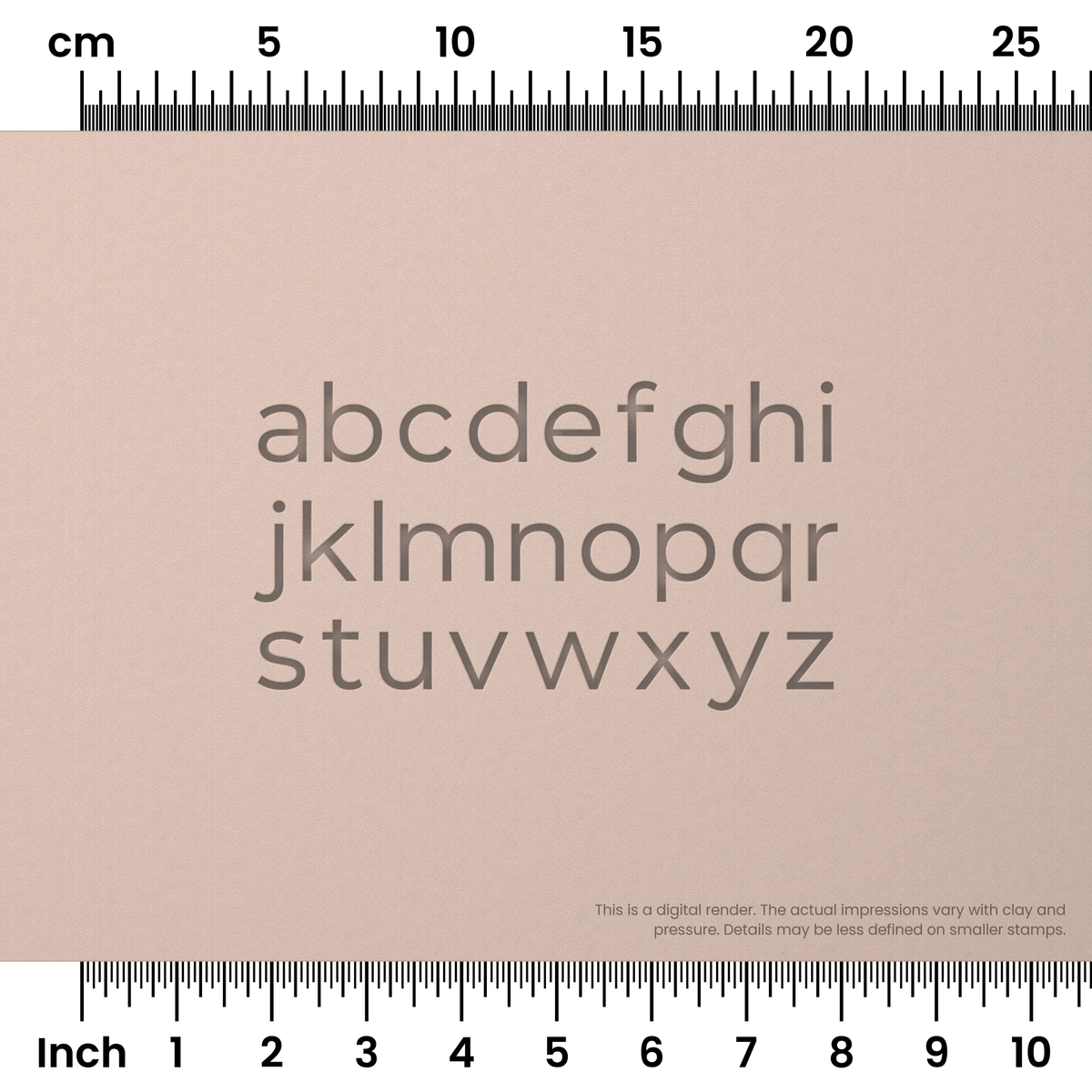 Montserrat | Lowercase | Alphabet Stamp Sets - Ceramind® Tools