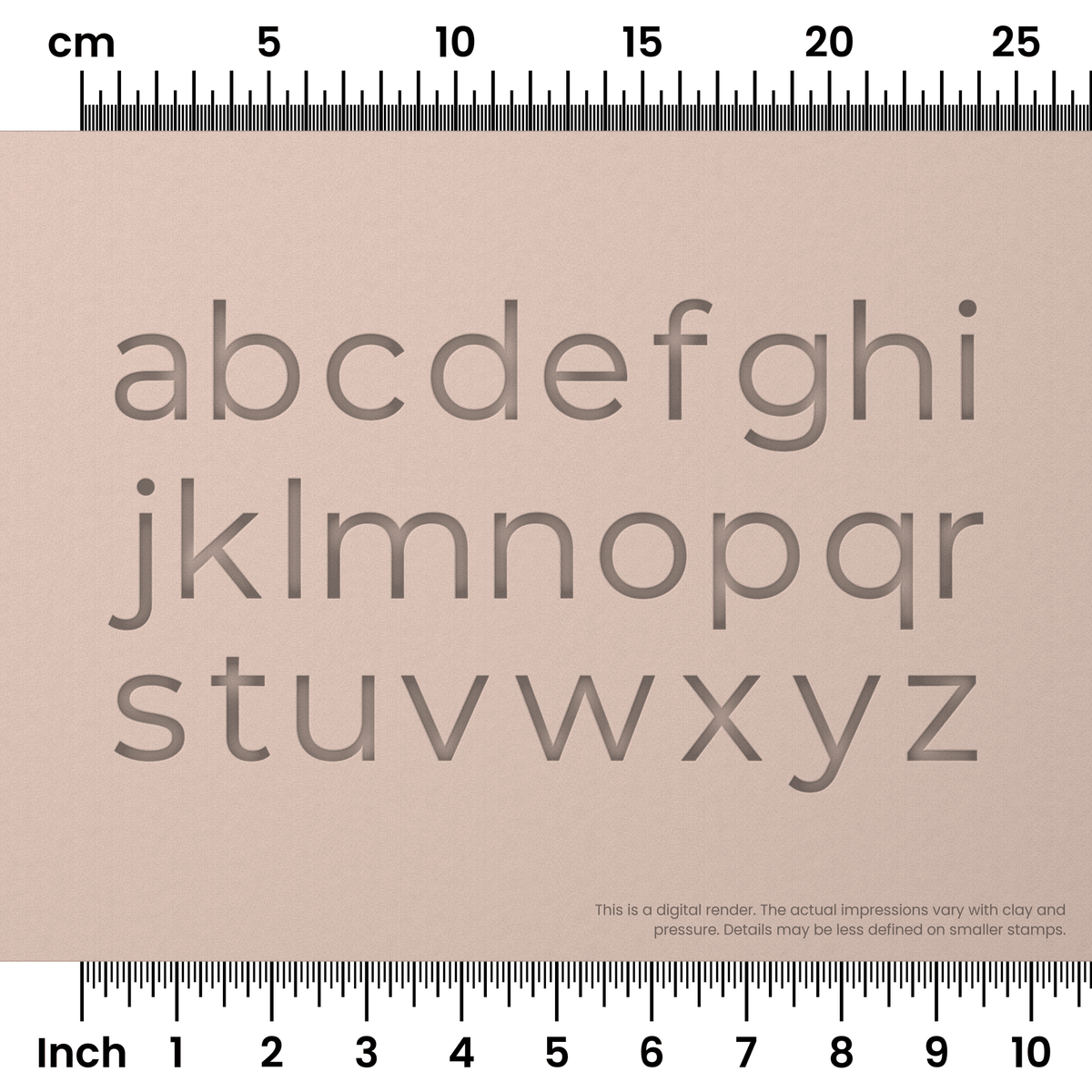 Montserrat | Lowercase | Alphabet Stamp Sets - Ceramind® Tools