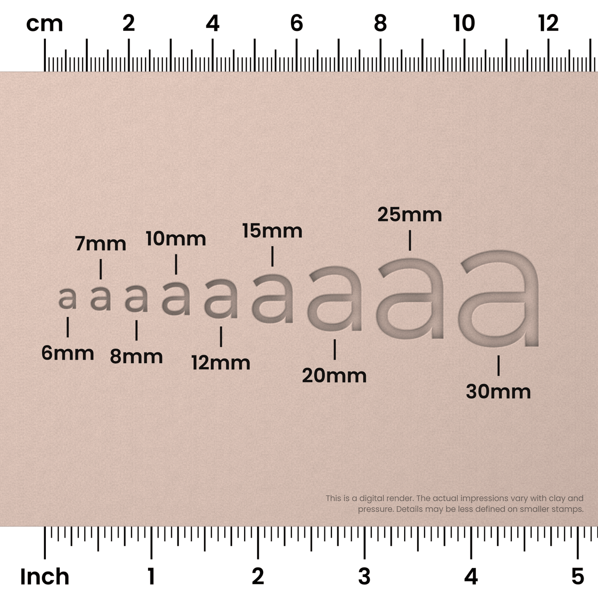 Montserrat | Lowercase | Alphabet Stamp Sets - Ceramind® Tools