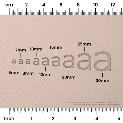 Montserrat | Lowercase | Alphabet Stamp Sets - Ceramind® Tools