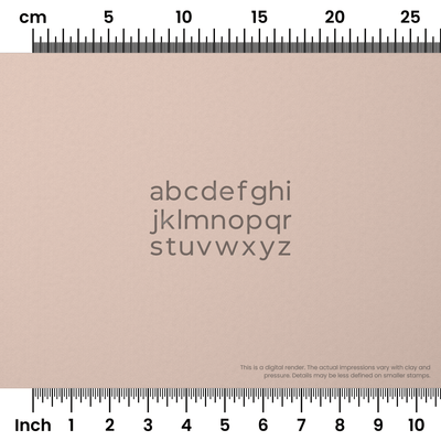 Montserrat | Lowercase | Alphabet Stamp Sets - Ceramind® Tools