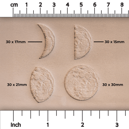 Moon Phases Set of Four Stamps - Ceramind® Tools