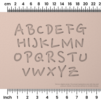 Nanum Pen | All Caps | Alphabet Stamp Sets - Ceramind® Tools