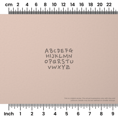 Nanum Pen | All Caps | Alphabet Stamp Sets - Ceramind® Tools