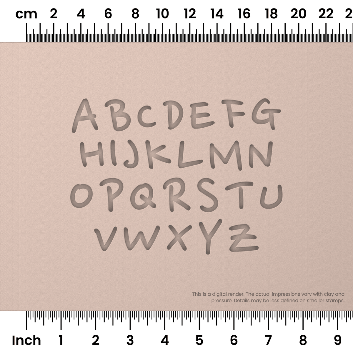 Nanum Pen | All Caps | Alphabet Stamp Sets - Ceramind® Tools