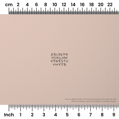 Nanum Pen | All Caps | Alphabet Stamp Sets - Ceramind® Tools