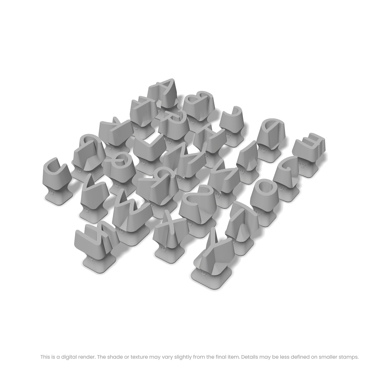 Nanum Pen | All Caps | Alphabet Stamp Sets - Ceramind® Tools