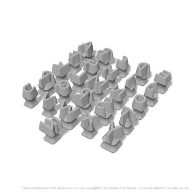 Nanum Pen | All Caps | Alphabet Stamp Sets - Ceramind® Tools