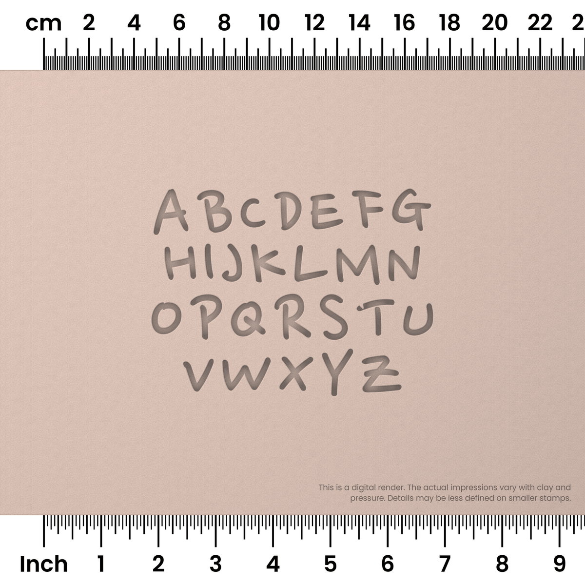 Nanum Pen | All Caps | Alphabet Stamp Sets - Ceramind® Tools