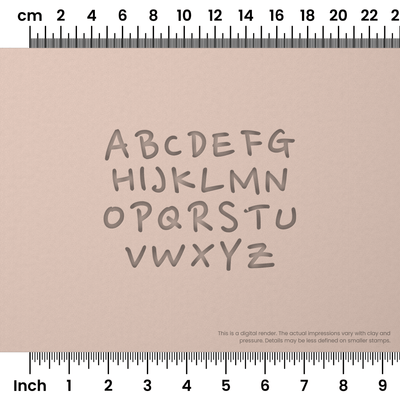 Nanum Pen | All Caps | Alphabet Stamp Sets - Ceramind® Tools