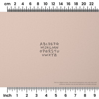 Nanum Pen | All Caps | Alphabet Stamp Sets - Ceramind® Tools