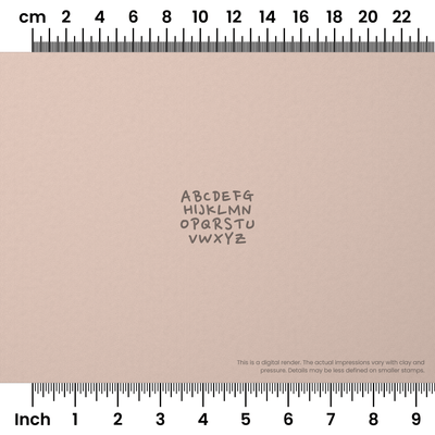 Nanum Pen | All Caps | Alphabet Stamp Sets - Ceramind® Tools