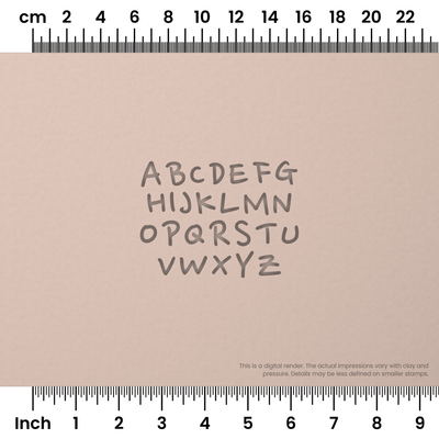 Nanum Pen | All Caps | Alphabet Stamp Sets - Ceramind® Tools