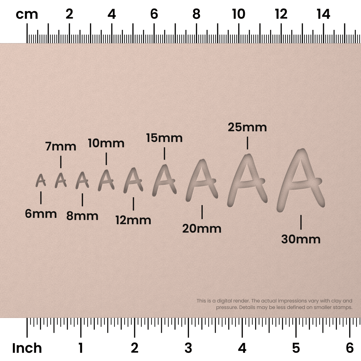 Nanum Pen | All Caps | Alphabet Stamp Sets - Ceramind® Tools