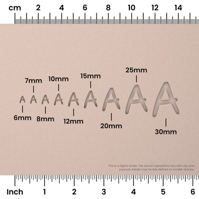 Nanum Pen | All Caps | Alphabet Stamp Sets - Ceramind® Tools