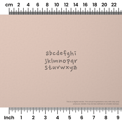 Nanum Pen | Lowercase | Alphabet Stamp Sets - Ceramind® Tools