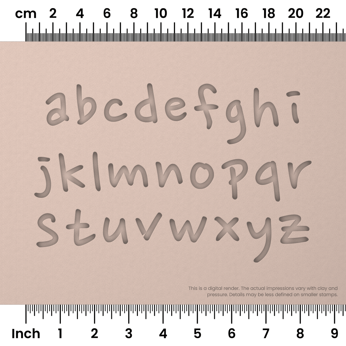 Nanum Pen | Lowercase | Alphabet Stamp Sets - Ceramind® Tools