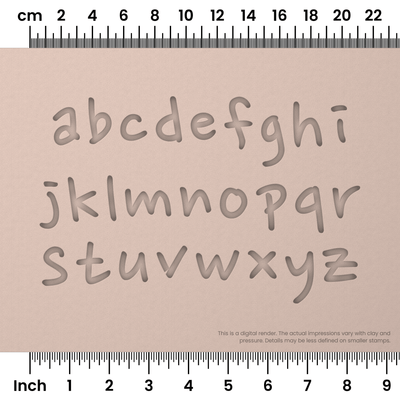 Nanum Pen | Lowercase | Alphabet Stamp Sets - Ceramind® Tools