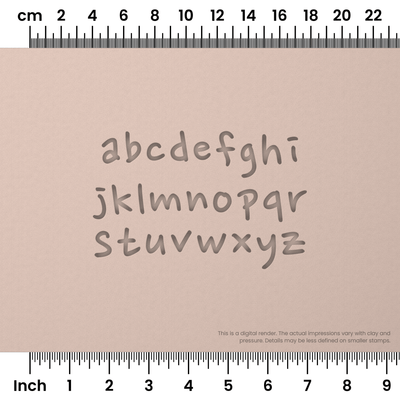Nanum Pen | Lowercase | Alphabet Stamp Sets - Ceramind® Tools