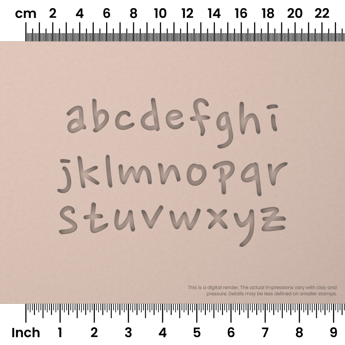 Nanum Pen | Lowercase | Alphabet Stamp Sets - Ceramind® Tools
