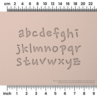 Nanum Pen | Lowercase | Alphabet Stamp Sets - Ceramind® Tools