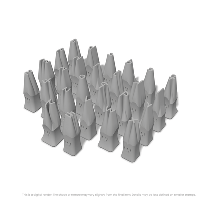 Nanum Pen | Lowercase | Alphabet Stamp Sets - Ceramind® Tools