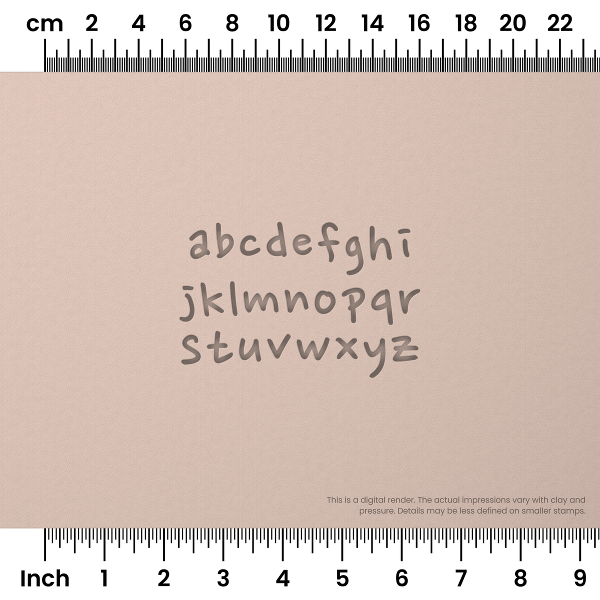 Nanum Pen | Lowercase | Alphabet Stamp Sets - Ceramind® Tools