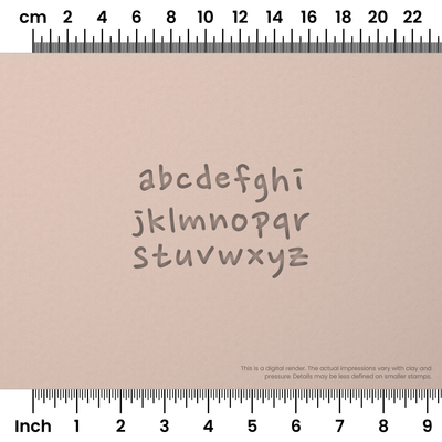 Nanum Pen | Lowercase | Alphabet Stamp Sets - Ceramind® Tools