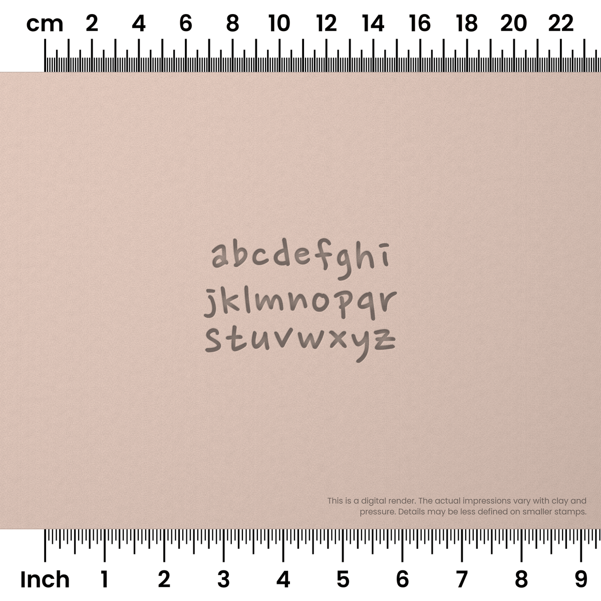 Nanum Pen | Lowercase | Alphabet Stamp Sets - Ceramind® Tools