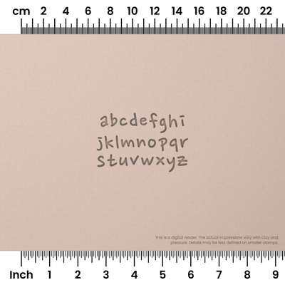 Nanum Pen | Lowercase | Alphabet Stamp Sets - Ceramind® Tools