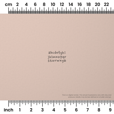 Nanum Pen | Lowercase | Alphabet Stamp Sets - Ceramind® Tools