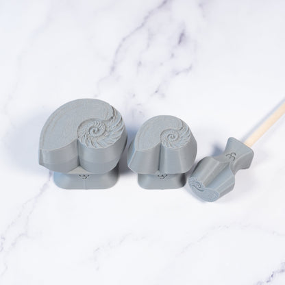 Nautilus Shell Stamp - Photo Textured - Style 1 - Ceramind® Tools