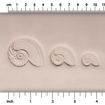 Nautilus Shell Stamp - Photo Textured - Style 1 - Ceramind® Tools