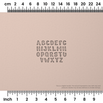 Nerko One | All Caps | Alphabet Stamp Sets - Ceramind® Tools