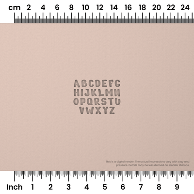 Nerko One | All Caps | Alphabet Stamp Sets - Ceramind® Tools