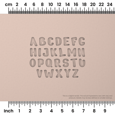 Nerko One | All Caps | Alphabet Stamp Sets - Ceramind® Tools