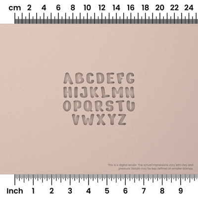 Nerko One | All Caps | Alphabet Stamp Sets - Ceramind® Tools
