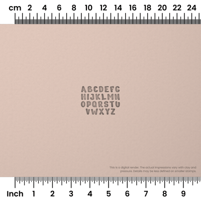 Nerko One | All Caps | Alphabet Stamp Sets - Ceramind® Tools