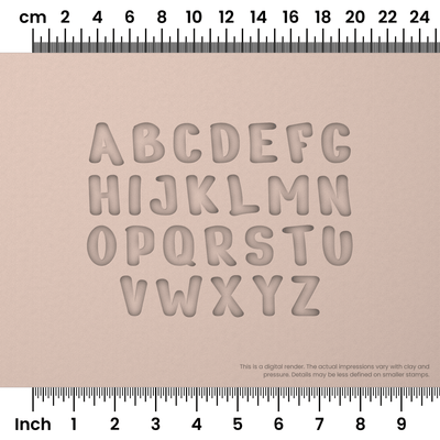 Nerko One | All Caps | Alphabet Stamp Sets - Ceramind® Tools